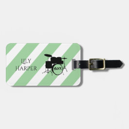 ギタリパーソナライズされたスト向けヴィンテージギフト、ミュージシャン ラゲッジタグ