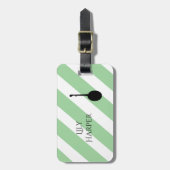 ギタリパーソナライズされたスト向けヴィンテージギフト、ミュージシャン ラゲッジタグ (正面縦)