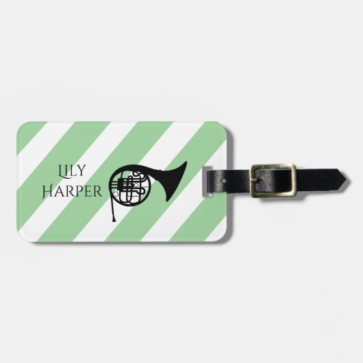 ギタリパーソナライズされたスト向けヴィンテージギフト、ミュージシャン ラゲッジタグ (正面横)