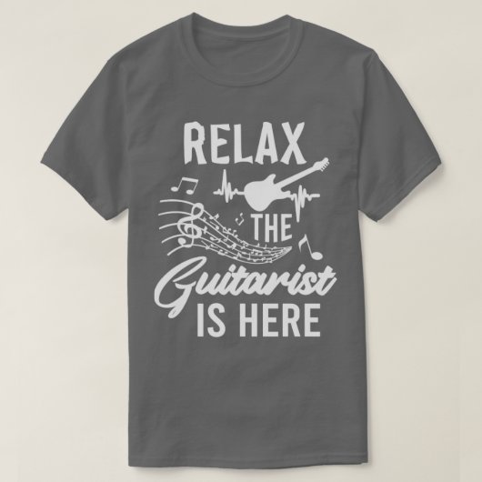 ギタリラックスリストはギタ好きの方に向けて(1) Tシャツ (デザイン正面)