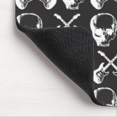 ギターおよびスカル マウスパッド (コーナー)