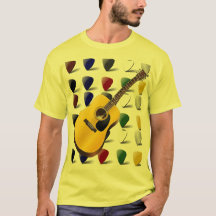 ギターおよび一突きのTシャツ