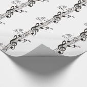 ギターおよび音楽ノート11 ラッピングペーパー (角)