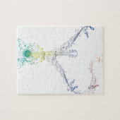 ギターおよび音楽ノート8 ジグソーパズル (横)