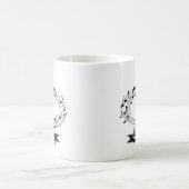 ギターおよび音符 コーヒーマグカップ (中央)