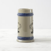 ギターおよび音符 ビールジョッキ (中央)