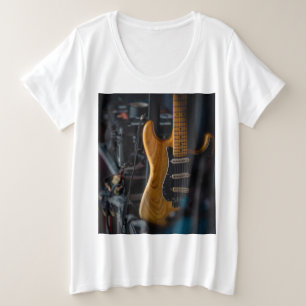 ギターかわいらしー プラスサイズTシャツ