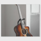 ギターかわいらしー ラッピングペーパー (フラット)