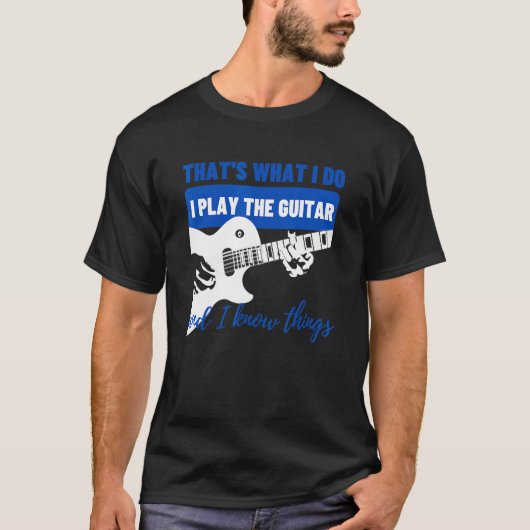 ギターがグ遊の事を知ってること Tシャツ (正面)