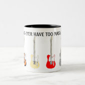 ギターが多過ぎることはないおもしろい ツートーンマグカップ (中央)