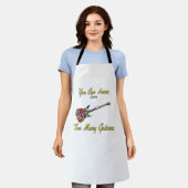 ギターが多過ぎることはないカラフル- エプロン (着用した状態)