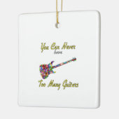 ギターが多過ぎることはないカラフル- セラミックオーナメント (左)