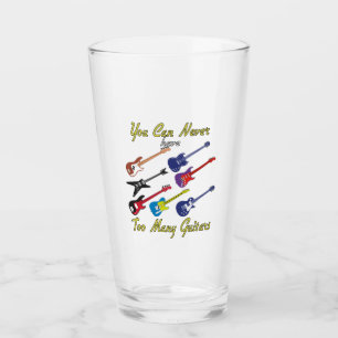 ギターが多過ぎることはないカラフル- タンブラーグラス