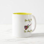 ギターが多過ぎることはないカラフル- ツートーンマグカップ (正面右)