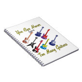 ギターが多過ぎることはないカラフル- ノートブック (右側)