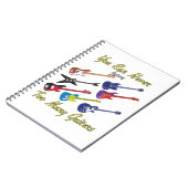 ギターが多過ぎることはないカラフル- ノートブック (左側)