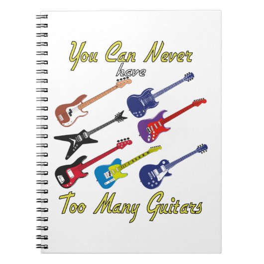 ギターが多過ぎることはないカラフル- ノートブック (正面)