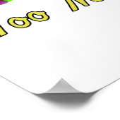 ギターが多過ぎることはないカラフル- ポスター (角)