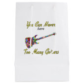 ギターが多過ぎることはないカラフル- ミディアムペーパーバッグ (裏面)