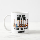 ギターが多過ぎることはない コーヒーマグカップ (左)