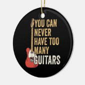 ギターが多過ぎることはない セラミックオーナメント (左)