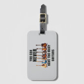 ギターが多過ぎることはない ラゲッジタグ (正面縦)