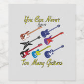 ギターが多過ぎることはない ワインラベル (シングルラベル)