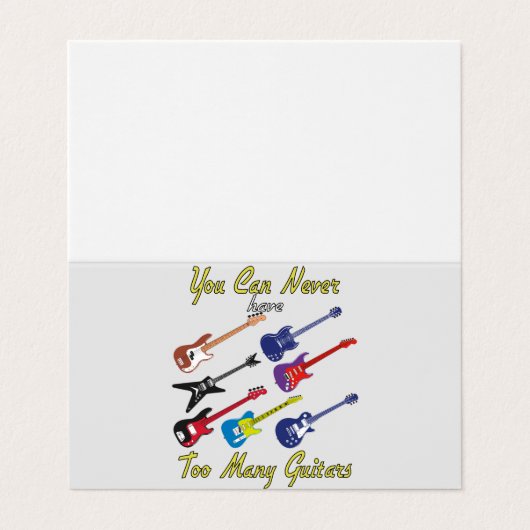 ギターが多過ぎることはない 名刺 (外部フラット)