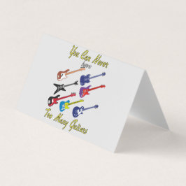 ギターが多過ぎることはない 名刺