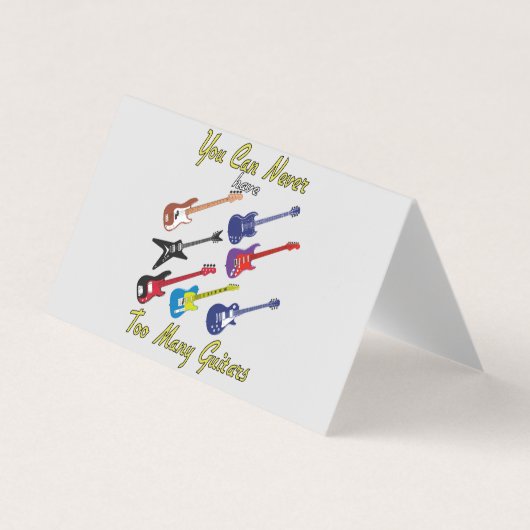 ギターが多過ぎることはない 名刺 (正面)