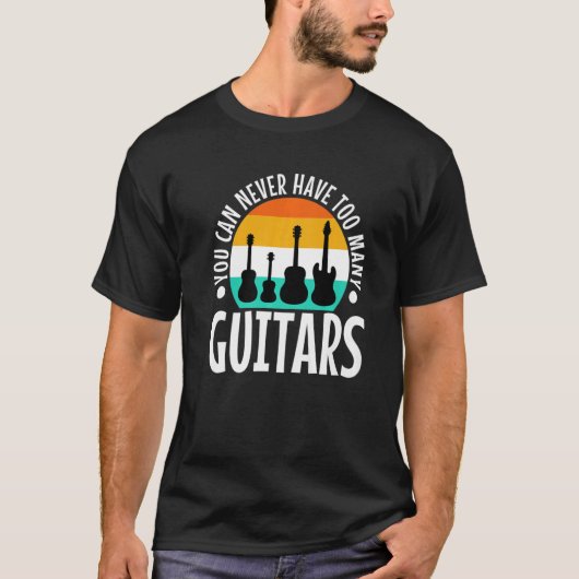 ギターが多過ぎることはない Tシャツ (正面)