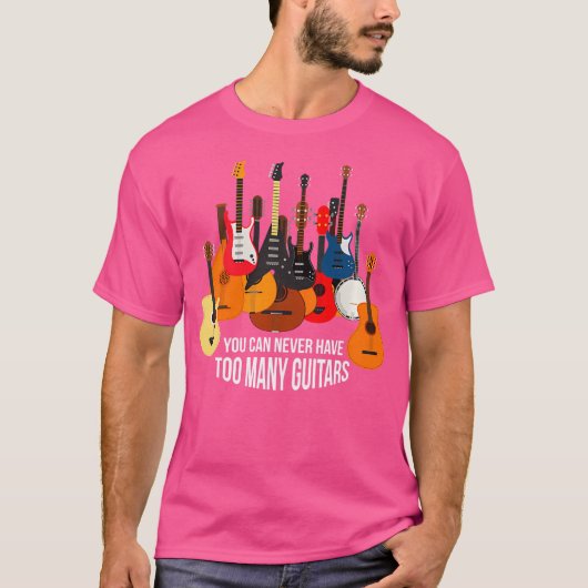 ギターが多過ぎることはない Tシャツ (正面)