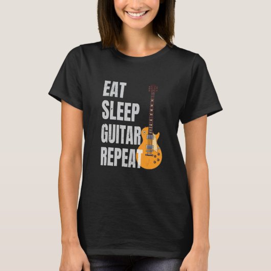 ギターが大好き ギタリスト ギター弾きのための ギター好きな人へ Tシャツ (正面)