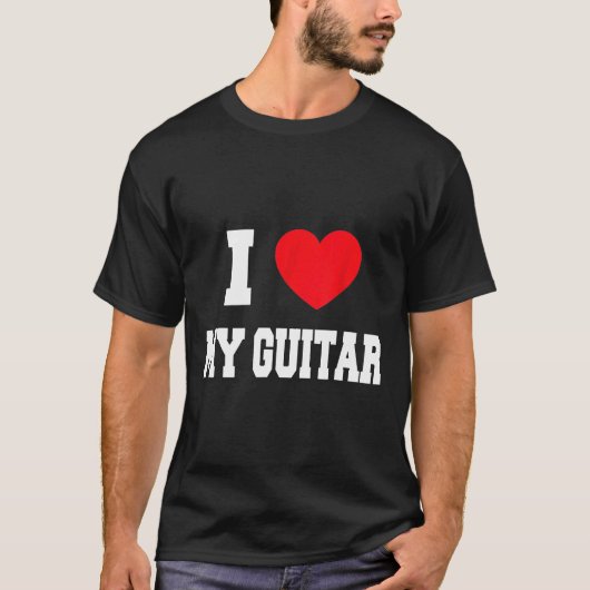 ギターが大好き Tシャツ (正面)
