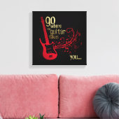 ギターが持って行く…..キャンバスアート キャンバスプリント (インサイチュ (リビング))