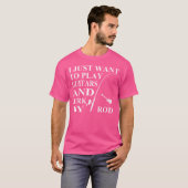 ギターが欲し遊くロッドを動かす Tシャツ (正面フル)