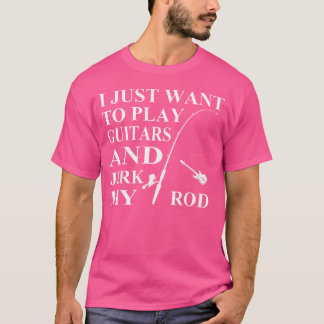 ギターが欲し遊くロッドを動かす Tシャツ