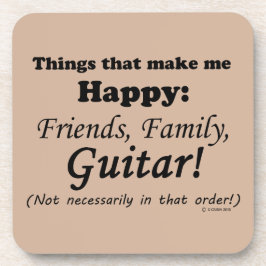 ギターが私を幸せにする コースター