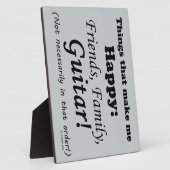 ギターが私を幸せにする フォトプラーク (側面)