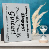 ギターが私を幸せにする フォトプラーク (側面)