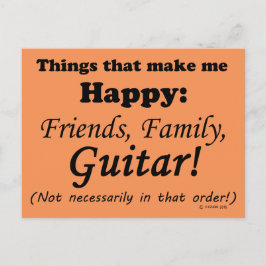 ギターが私を幸せにする ポストカード