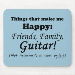 ギターが私を幸せにする マウスパッド