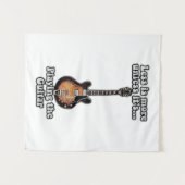 ギターでない限り少な遊い方が良い。ブラウン タペストリー (正面(横))