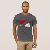 ギターで定義された音楽 Tシャツ (正面フル)