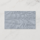 ギターとエンボスの楽譜 名刺 (裏面)