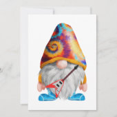 ギターとカラフルの帽子をかぶった格言 招待状 (正面)