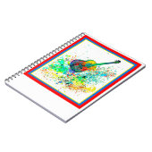 ギターとコード（ばちゃばちゃ）跳ねる ノートブック (左側)