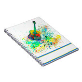 ギターとコード(ばちゃばちゃ)跳ねる ノートブック (右側)