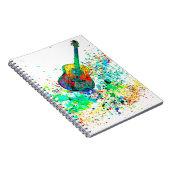 ギターとコード（ばちゃばちゃ）跳ねる ノートブック (右側)