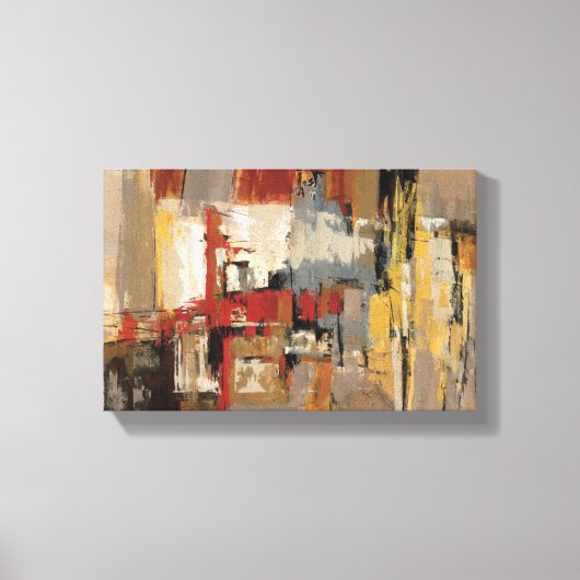 ギターとサックスのメロディー キャンバスプリント (正面)